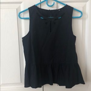 Madewell black blouse